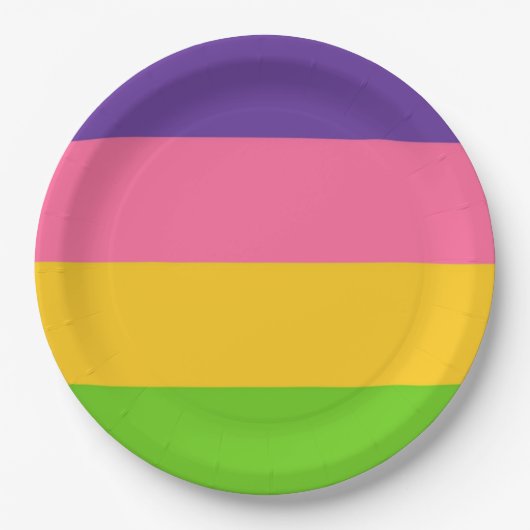 Sapphic Flag (Lesbian Love) (LGBT) ペーパープレート (正面)