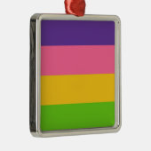 Sapphic Flag (Lesbian Love) (LGBT) メタルオーナメント (右)