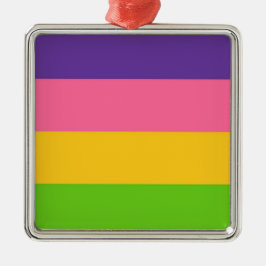 Sapphic Flag (Lesbian Love) (LGBT) メタルオーナメント
