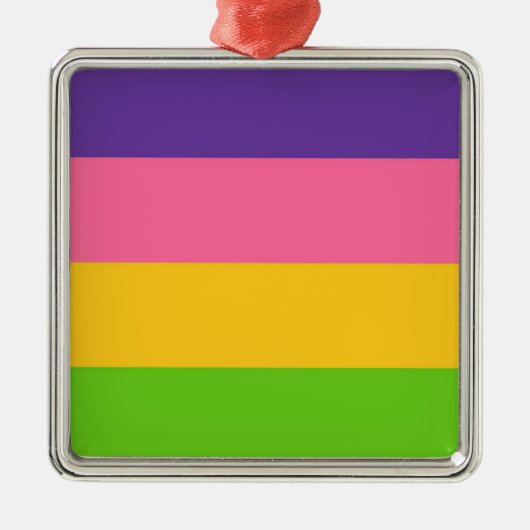 Sapphic Flag (Lesbian Love) (LGBT) メタルオーナメント (正面)