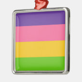 Sapphic Flag (Lesbian Love) (LGBT) メタルオーナメント (左)
