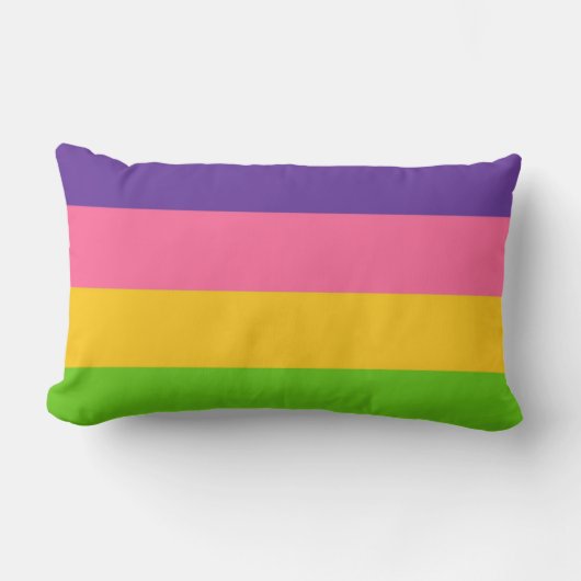 Sapphic Flag (Lesbian Love) (LGBT) ランバークッション (正面)