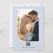 Sapphire Bloom , Cornflower Glow & Soft Shell 招待状 (裏面)