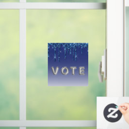 Sapphire Blue Glitter Drip  ウィンドウサイン