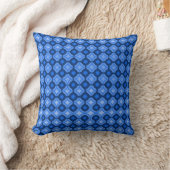 Sapphire Blue Throw Pillow クッション (ブランケット)