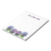 Sapphire Blues Hydrangeas Notepad ノートパッド (回転)