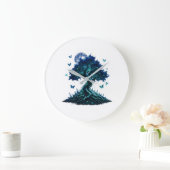 Sapphire Moon Tree Wall Clock ラージ壁時計 (ホーム)