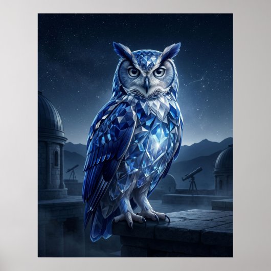 Sapphire Owl Celestial Night ポスター (正面)