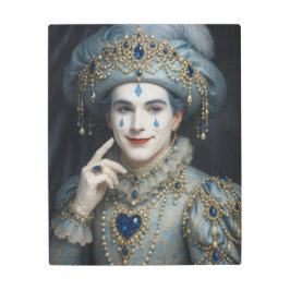 Sapphire Pierrot Luxury Portrait Metal Wall Art メタルプリント