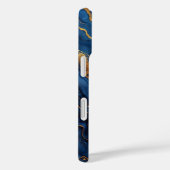 Sapphire Regalia – Luxury Blue & Gold Marble Case-Mate iPhoneケース (裏面 / 右)