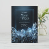 Sapphire Stardust Ethereal Crystal Wedding 招待状 (スタンド正面)