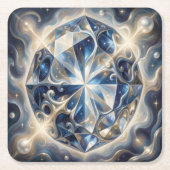 Sapphire – The Stone of Truth and Wisdom´3 スクエアペーパーコースター (正面)
