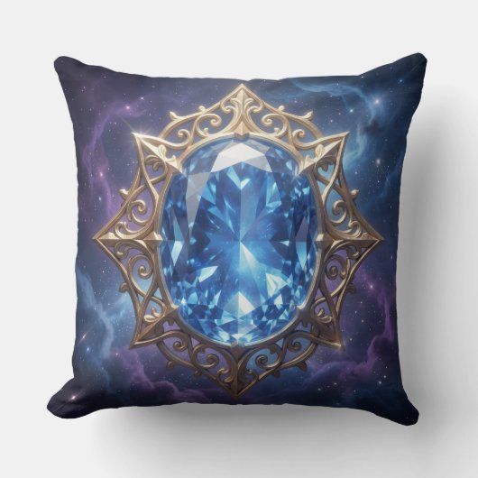 Sapphire – The Stone of Truth and Wisdom´5 クッション (正面)