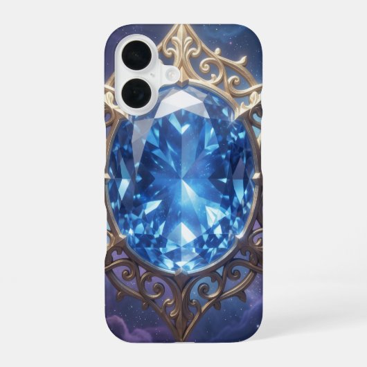Sapphire – The Stone of Truth and Wisdom´5 iPhone 16ケース (裏面)