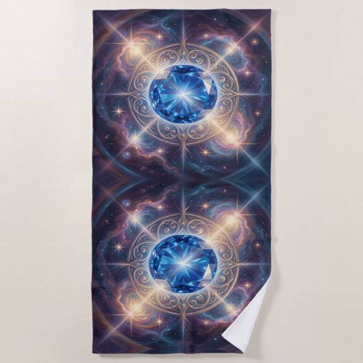 Sapphire – The Stone of Truth and Wisdom´6 ビーチタオル (正面)
