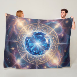 Sapphire – The Stone of Truth and Wisdom´6 フリースブランケット