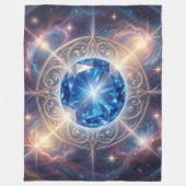 Sapphire – The Stone of Truth and Wisdom´6 フリースブランケット (正面)