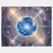 Sapphire – The Stone of Truth and Wisdom´6 フリースブランケット (正面(横))