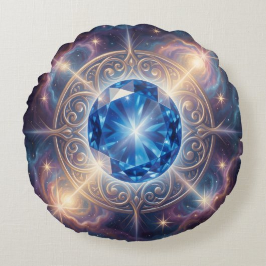 Sapphire – The Stone of Truth and Wisdom´6 ラウンドクッション (正面)