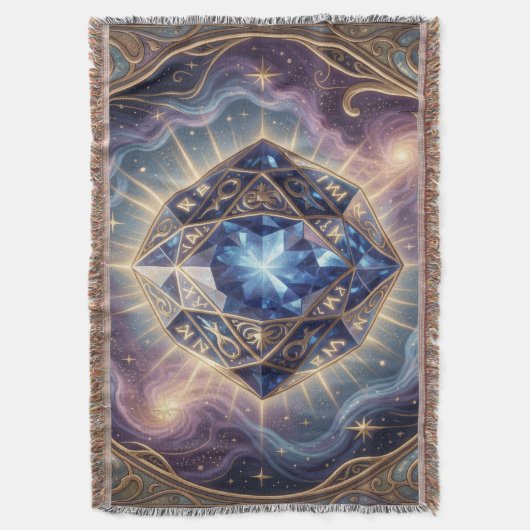 Sapphire – The Stone of Truth and Wisdom´7 スローブランケット (正面縦)