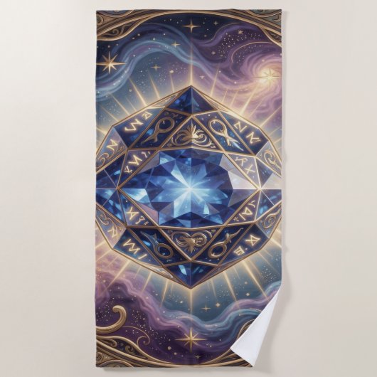 Sapphire – The Stone of Truth and Wisdom´7 ビーチタオル (正面)