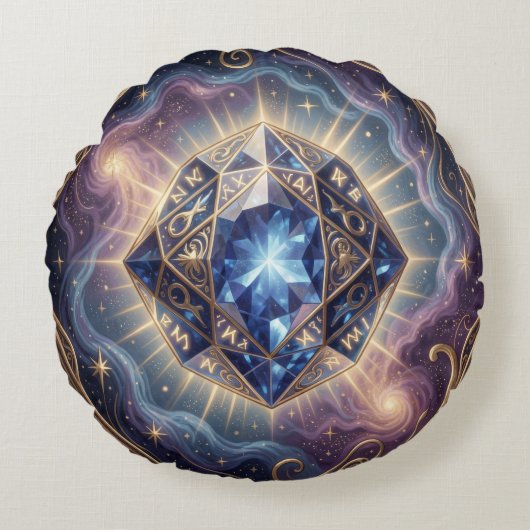 Sapphire – The Stone of Truth and Wisdom´7 ラウンドクッション (正面)