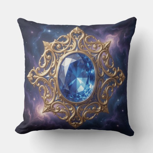Sapphire – The Stone of Truth and Wisdom´8 クッション (正面)