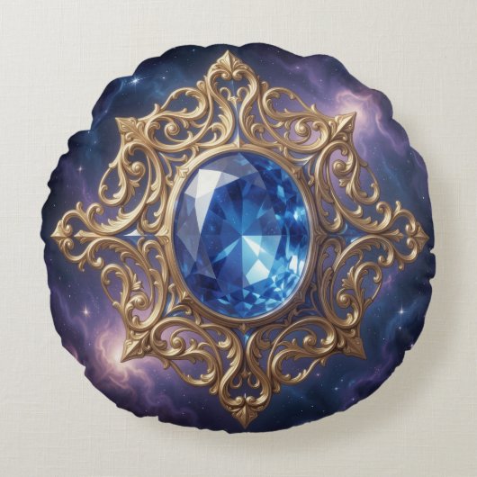 Sapphire – The Stone of Truth and Wisdom´8 ラウンドクッション (正面)