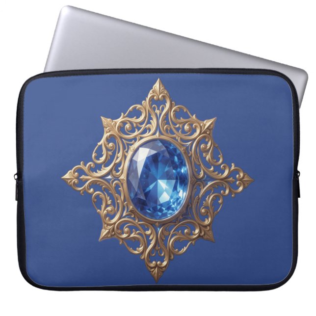 Sapphire – The Stone of Truth and Wisdom´8 ラップトップスリーブ (正面)