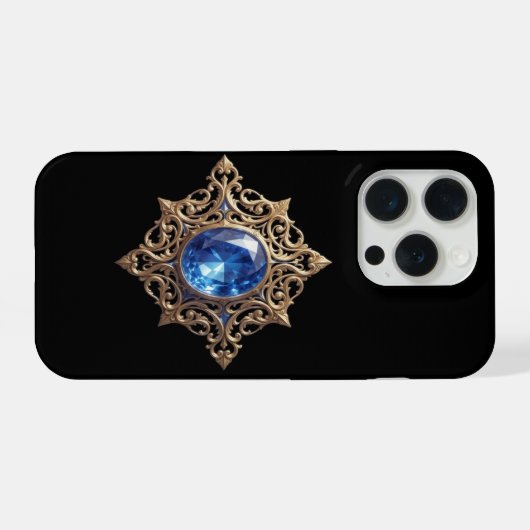 Sapphire – The Stone of Truth and Wisdom´8 iPhoneケース (裏面横)