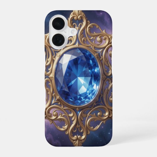 Sapphire – The Stone of Truth and Wisdom´8 iPhone 16ケース (裏面)