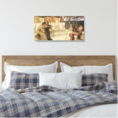 SapphoとAlcaeusによるSir Lawrence Alma Tedamo キャンバスプリント (インサイチュ (寝室))