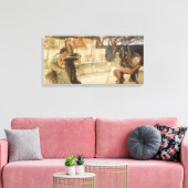 SapphoとAlcaeusによるSir Lawrence Alma Tedamo キャンバスプリント (インサイチュ (リビング))