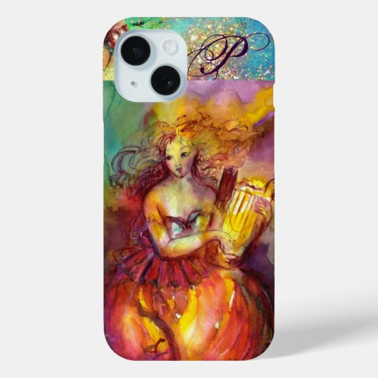 SAPPHO,ダンス,音楽と詩のモノグラム Case-Mate iPhoneケース (裏面)
