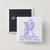 Sappho: 第10ムーサ 缶バッジ (正面&裏面)