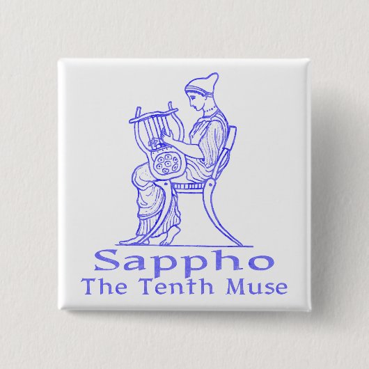 Sappho: 第10ムーサ 缶バッジ (正面)