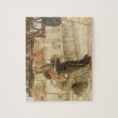 Sappho and Alcaeus by Sir Lawrence Alma Tadema ジグソーパズル (縦)