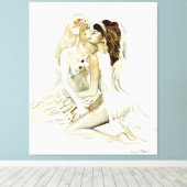 Sappho and her lover キャンバスプリント (インサイチュ (ウッドフロア))