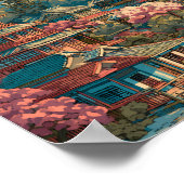 Sapporo Japan Travel Art Vintage ポスター (角)