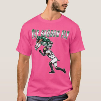 Saquon Barkley Backward Hurdle Eaglesマンガ Tシャツ