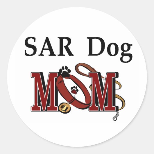 SAR捜索救助犬 ラウンドシール (正面)