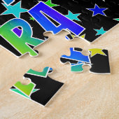 「SARA」名、おもしろい「ハッピーバースデー」 ジグソーパズル (側面)