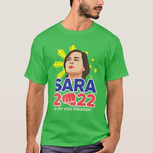 Sara All副社長2022 Duterte Inday副社長 Tシャツ (正面)