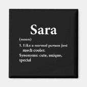 Sara Name Definition Funny D  マグネット (正面)