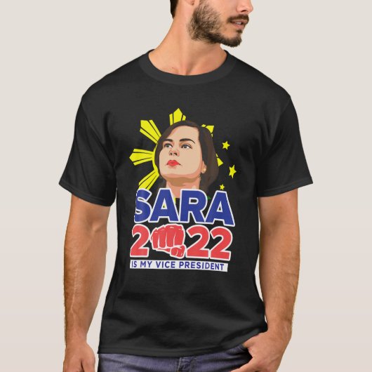 Sara Vice President 2022 Duterte All VP Inday Tシャツ (正面)