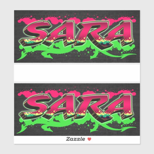 Sara Vorname Name Graffiti Aufkleber Sticker シール (シート)
