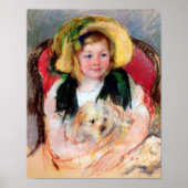 Sara with Her Dog, Cassatt ポスター (正面)