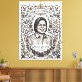 SARA Z. DUTERTE-ORGANIC PORTRAIT キャンバスプリント (インサイチュ (リビング))