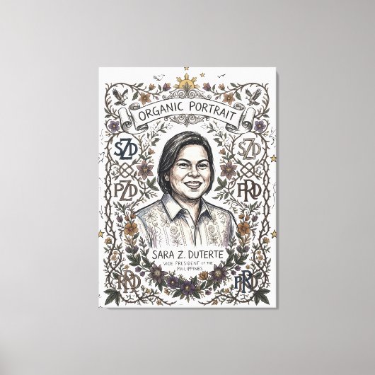 SARA Z. DUTERTE-ORGANIC PORTRAIT キャンバスプリント (正面)