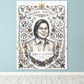 SARA Z. DUTERTE-ORGANIC PORTRAIT キャンバスプリント (インサイチュ (ウッドフロア))